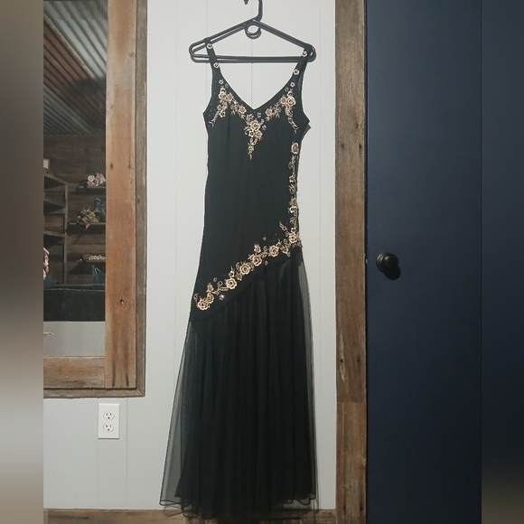 Vintage Embroidered Formal Dress Womens size 10 - Picture 3 of 10